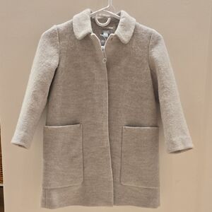 COS Light Gray Boiled Wool Teddy Jacket 6-8Y